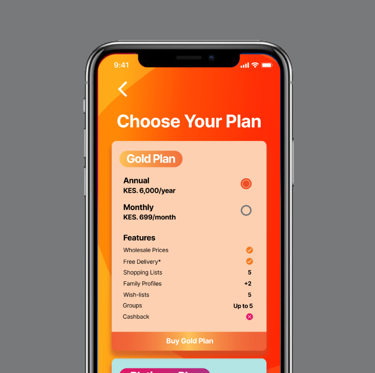 Kwaju Mobile App Interface